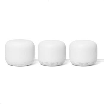 Google Nest WiFi AC2200 Mesh Router with 2 Points GA00823-US 3 Pack, Whole Home WiFi System, Dual-Band Wireless Router, Smart WiFi Extenders with Google Assistant UAE